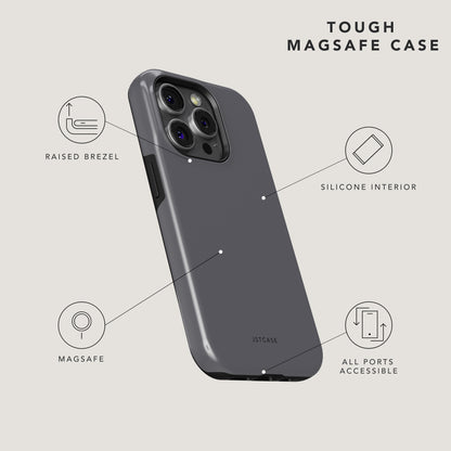 Shadow Delight Tough MagSafe Phone Case - Handyhülle - Raised Brezel, Silicone Interior, All Ports Accessible, MagSafe