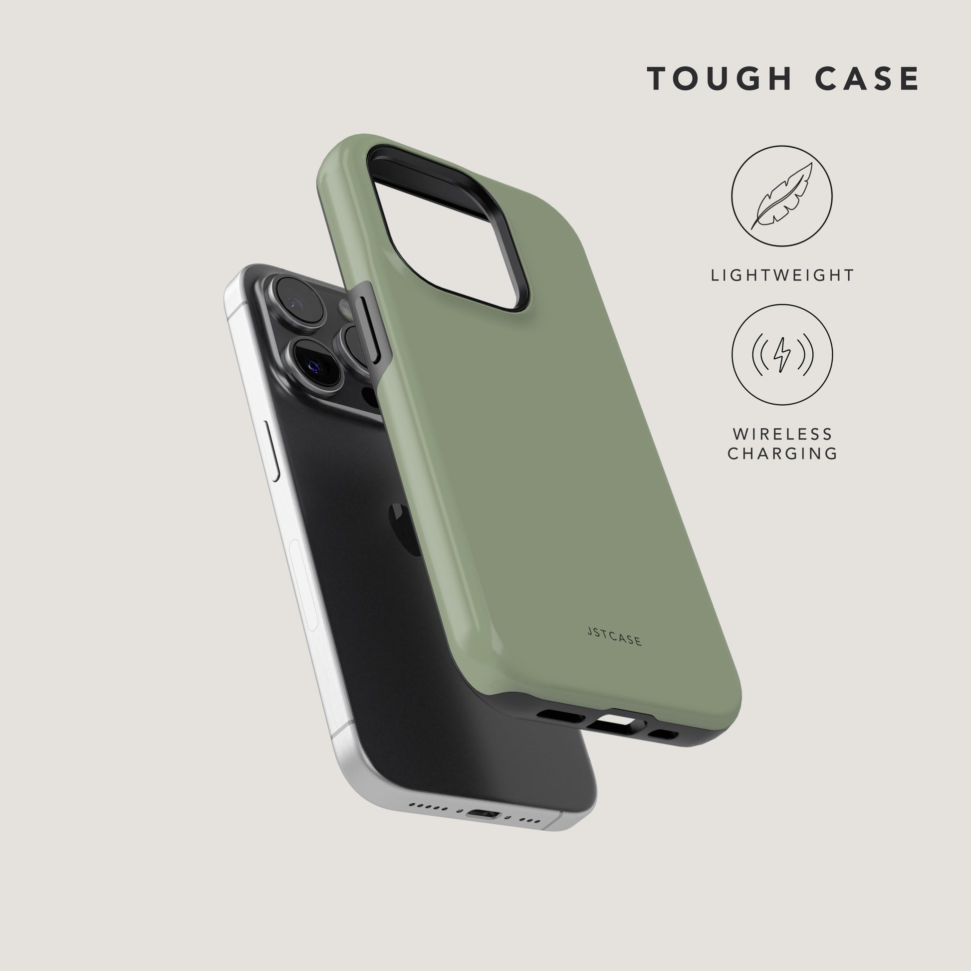 Soft Sage Tough Phone Case - Handyhülle - Lightweight, Wireless Charging 